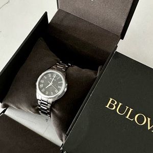 Bulova Women's Gray Dial Silvertone Bracelet Watch